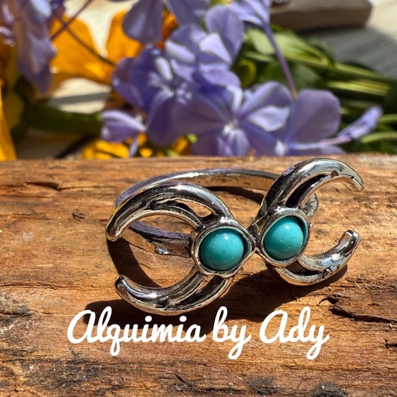 Alquimia Silver and Turquoise Ring - Picture 1 of 2